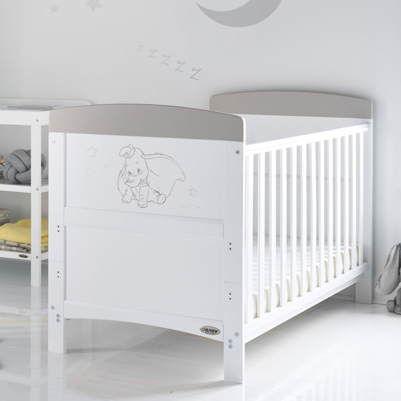 Disney Classics Dumbo Grey Panel Cot Bed Wayfair.co.uk